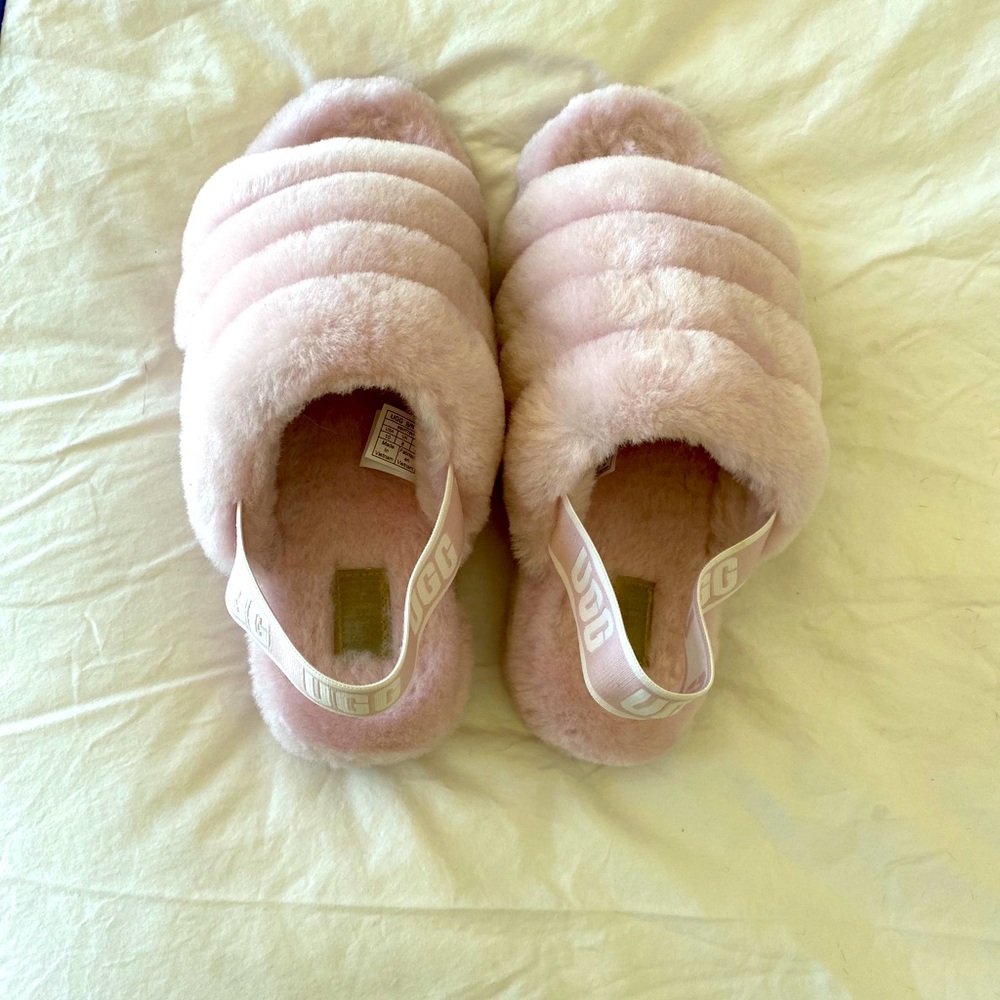 Ugg Fluff Yeah Sheepskin Slingback Slippers